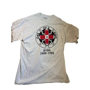 Vintage Gray Single Stitch T-Shirt One of a Kind 810th Army Medical Mens XL 48